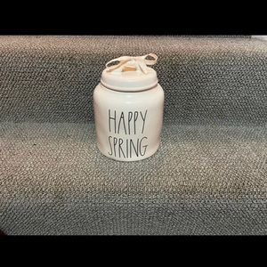 Rae Dunn Large Canister Happy Spring